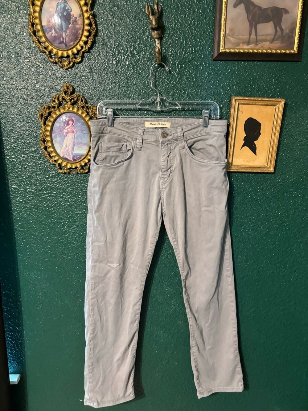 Mavi Jeans Gray Zach Straight Leg Pants Sz 30x28